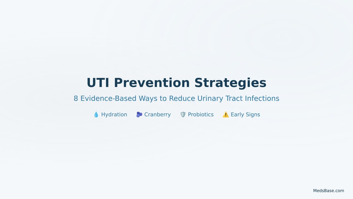 UTI prevention strategies evidence based guide