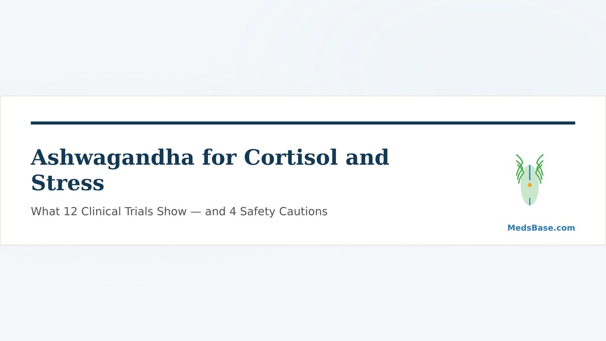 ashwagandha cortisol stress reduction evidence review