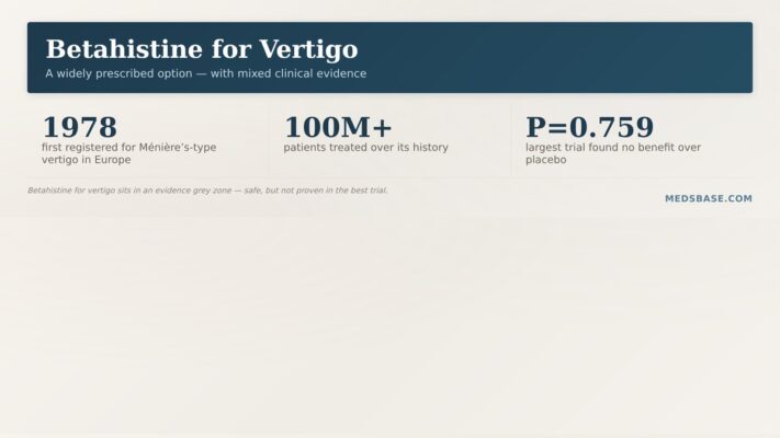 Betahistine for vertigo — a widely prescribed Ménière’s disease treatment with mixed clinical evidence