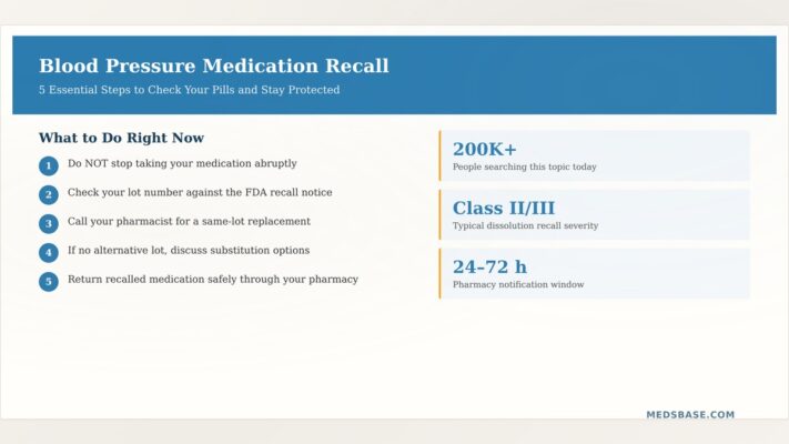 Blood pressure medication recall — 5 essential action steps to check your pills