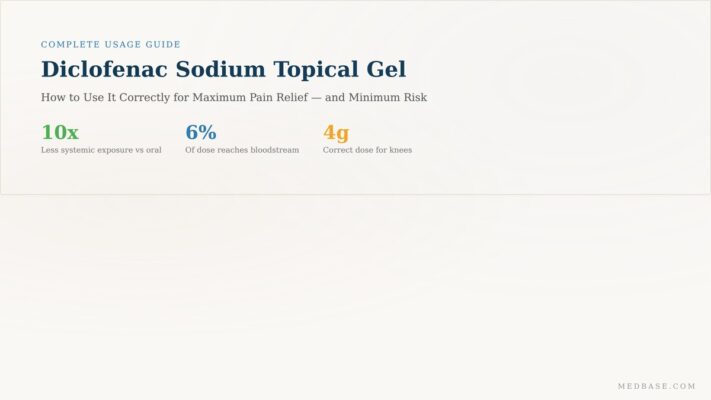 Diclofenac sodium topical gel — complete usage guide for joint and muscle pain relief
