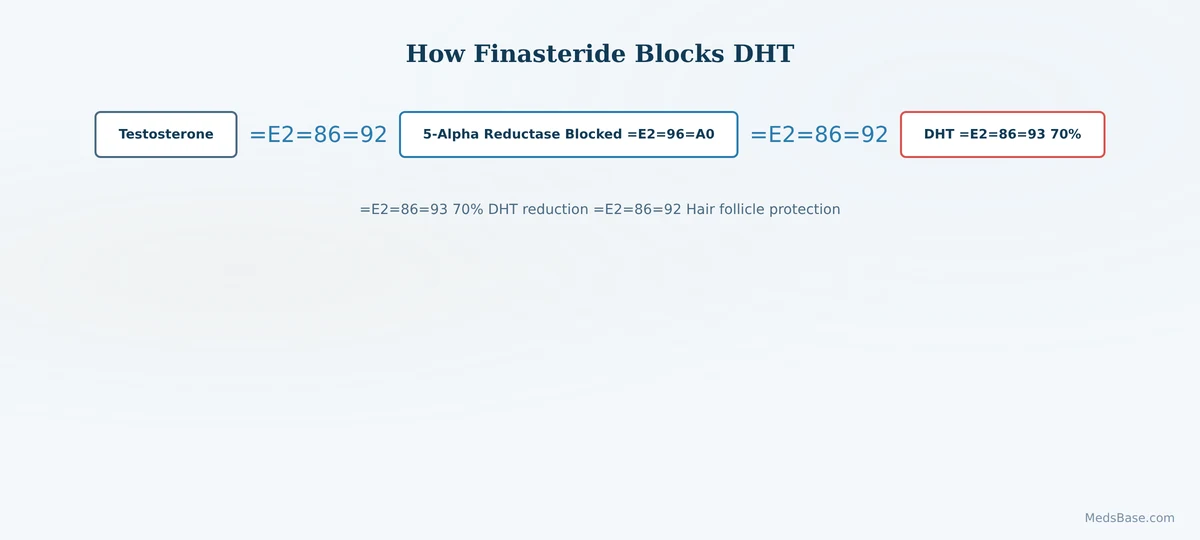 how finasteride blocks DHT to stop hair loss