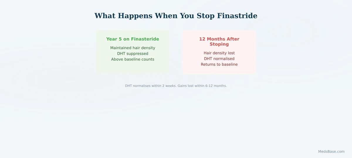what happens when you stop finasteride hair loss reversal