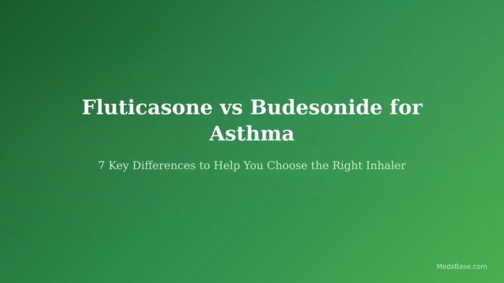 Fluticasone vs budesonide for asthma — two inhalers side by side comparison