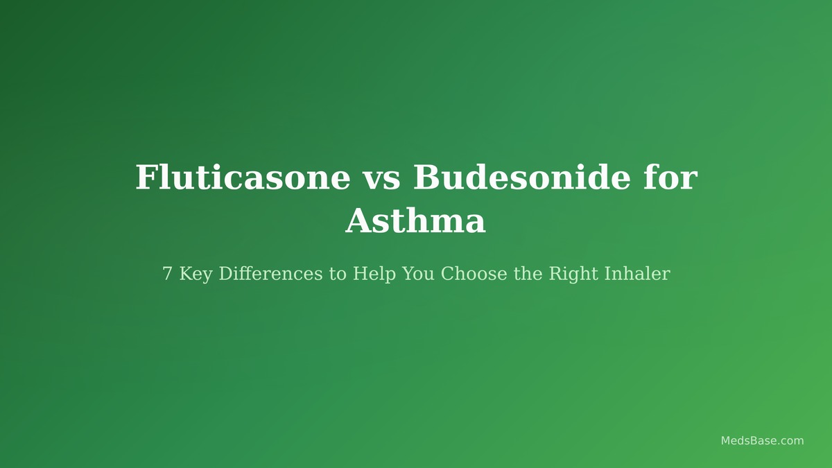 Fluticasone vs budesonide for asthma — two inhalers side by side comparison