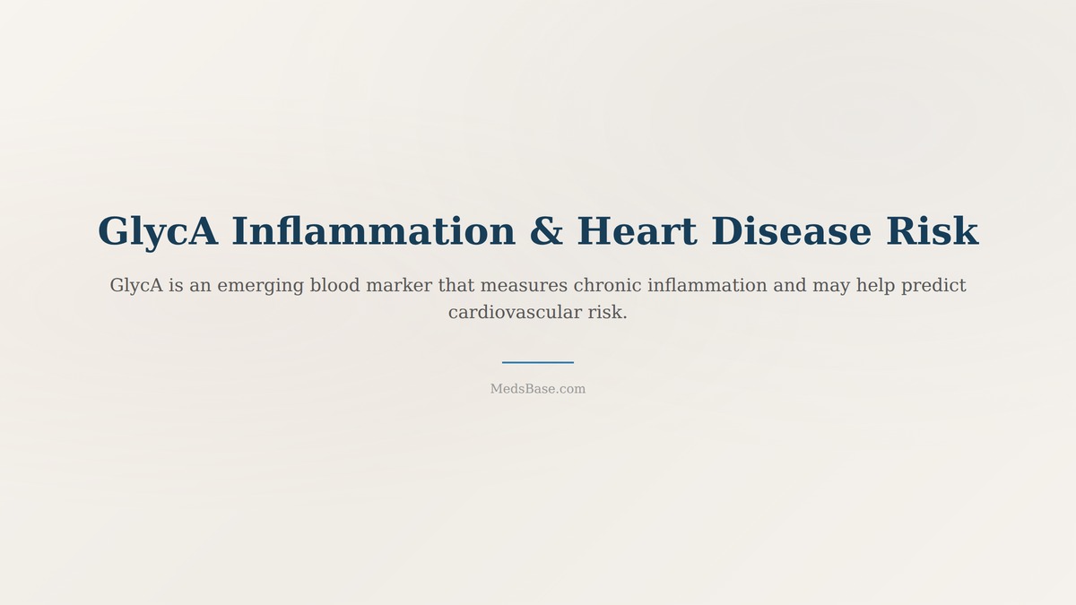 GlycA inflammation marker and heart disease risk explained