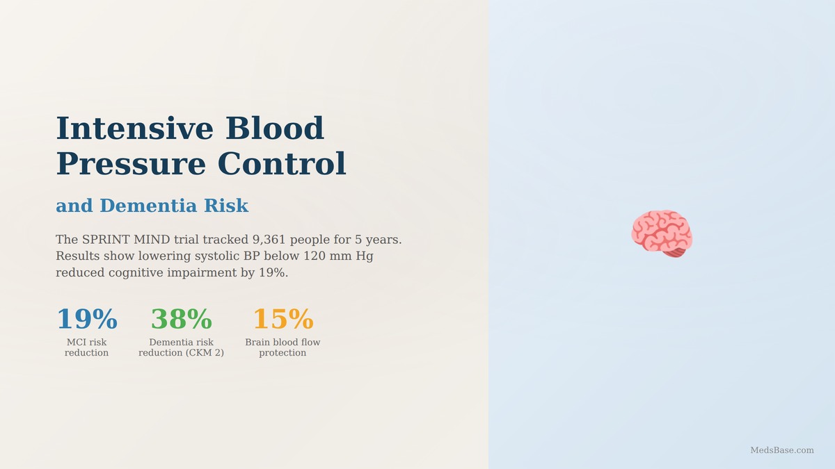 intensive blood pressure control dementia risk SPRINT MIND trial brain protection