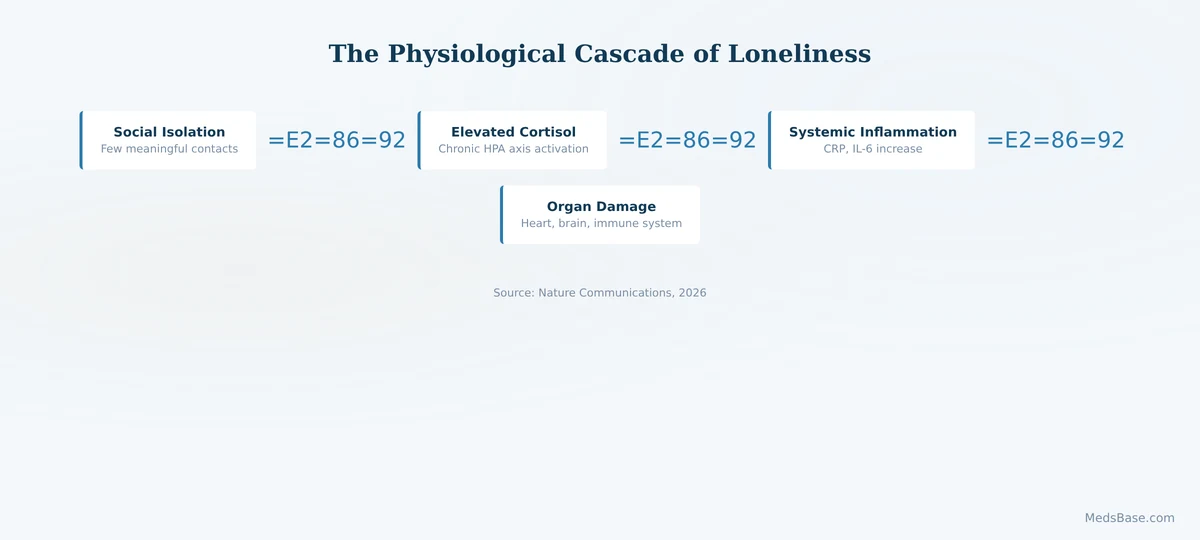 how loneliness affects physical health cortisol inflammation pathway