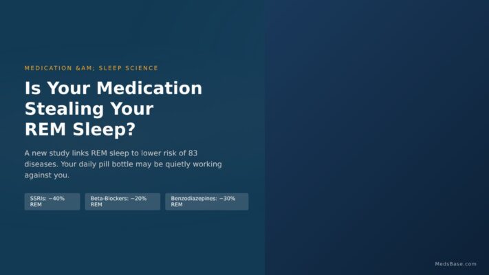 Medications that affect REM sleep — common prescription drugs that may suppress deep sleep quality