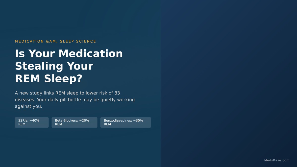 Medications that affect REM sleep — common prescription drugs that may suppress deep sleep quality