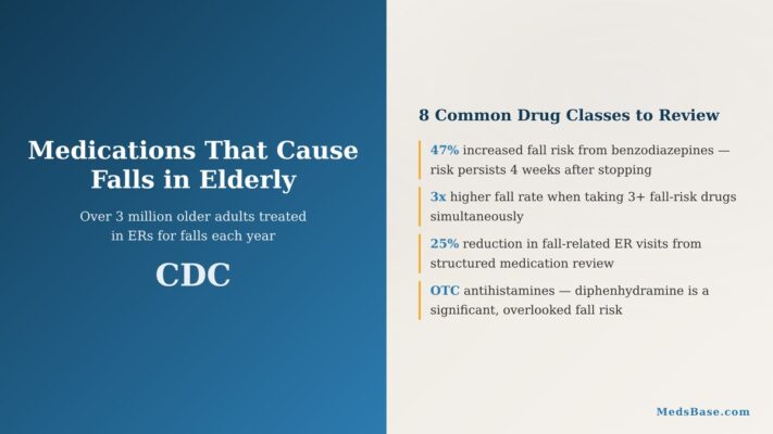 Medications that cause falls in elderly adults — 8 drug classes to review