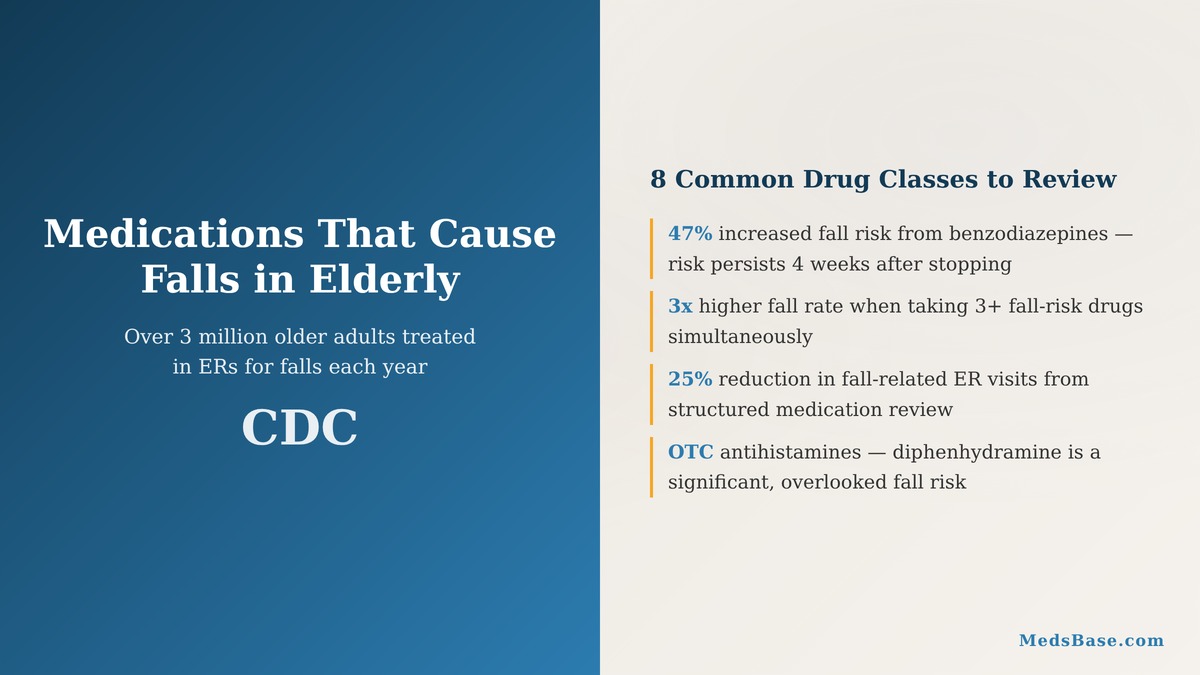 Medications that cause falls in elderly adults — 8 drug classes to review