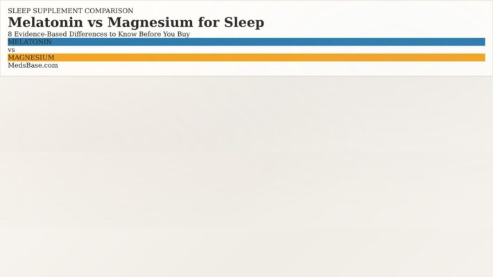 Melatonin vs magnesium for sleep supplement comparison