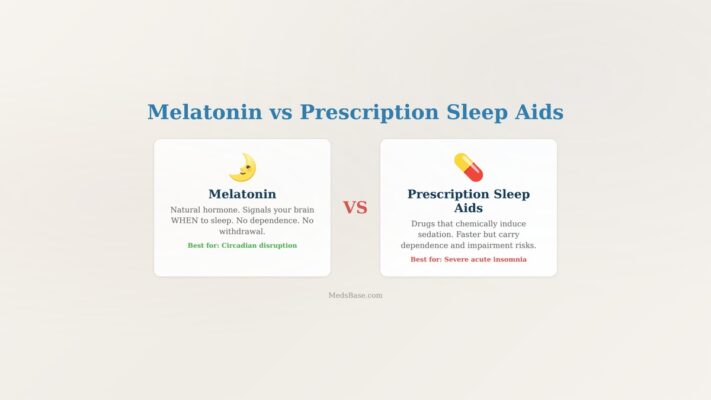 melatonin vs prescription sleep aids comparison natural and pharmaceutical sleep treatments