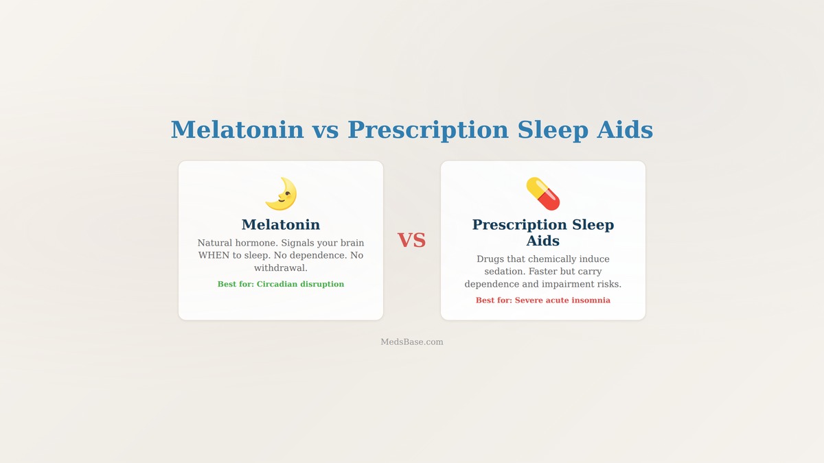 melatonin vs prescription sleep aids comparison natural and pharmaceutical sleep treatments