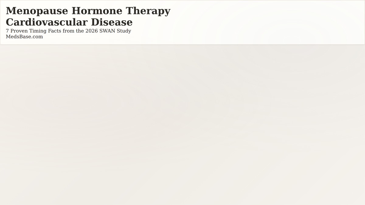 Menopause hormone therapy cardiovascular disease protection illustration