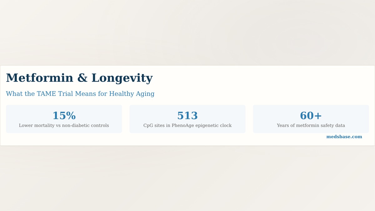 metformin longevity TAME trial biological aging epigenetic clock research