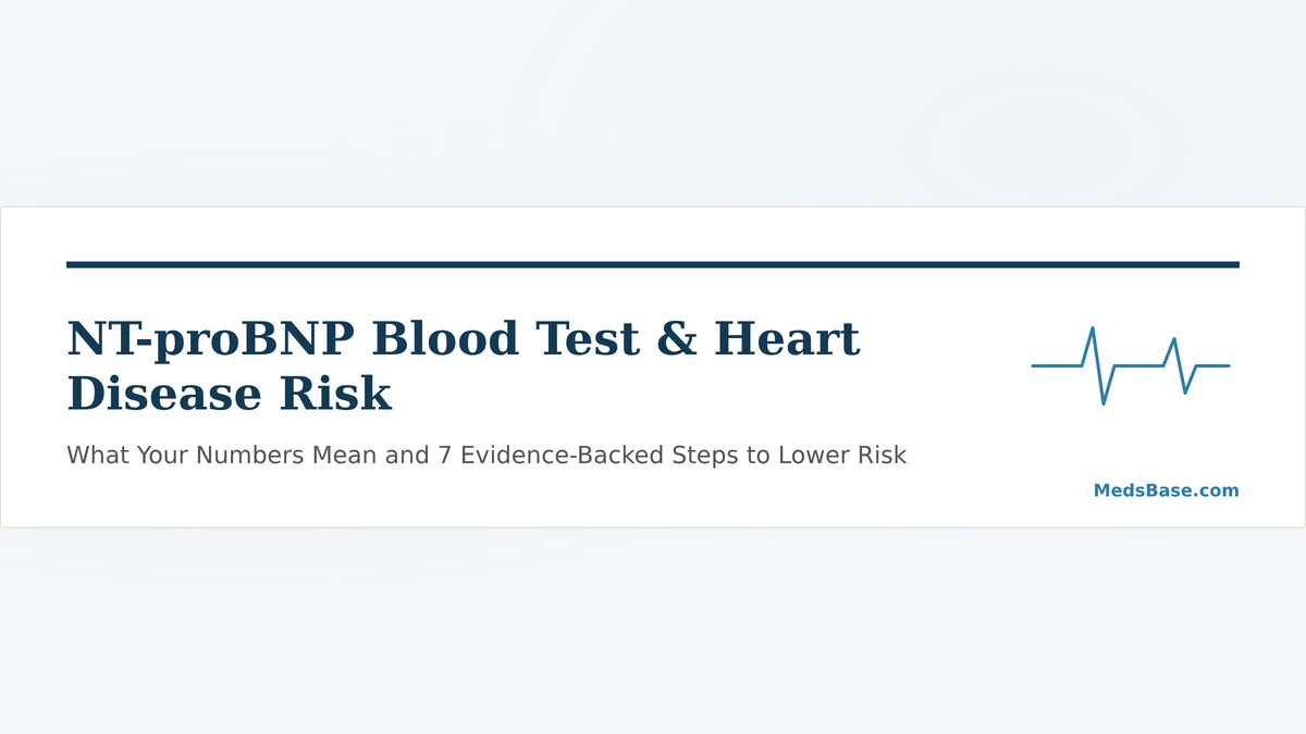 NT-proBNP blood test heart disease risk assessment guide