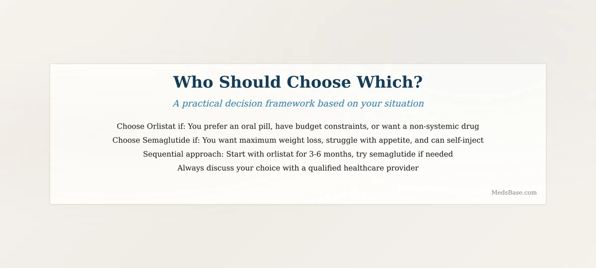 Orlistat vs semaglutide decision guide which medication fits you