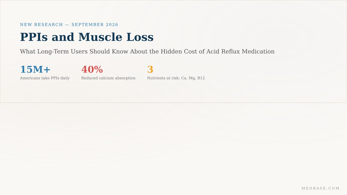 PPIs and muscle loss — proton pump inhibitors and reduced muscle strength connection