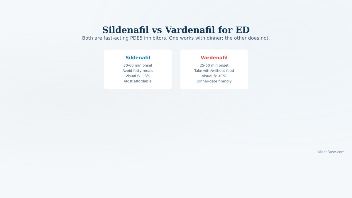 sildenafil vs vardenafil comparison for erectile dysfunction