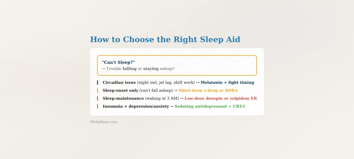 how to choose the right sleep aid melatonin or prescription decision flowchart