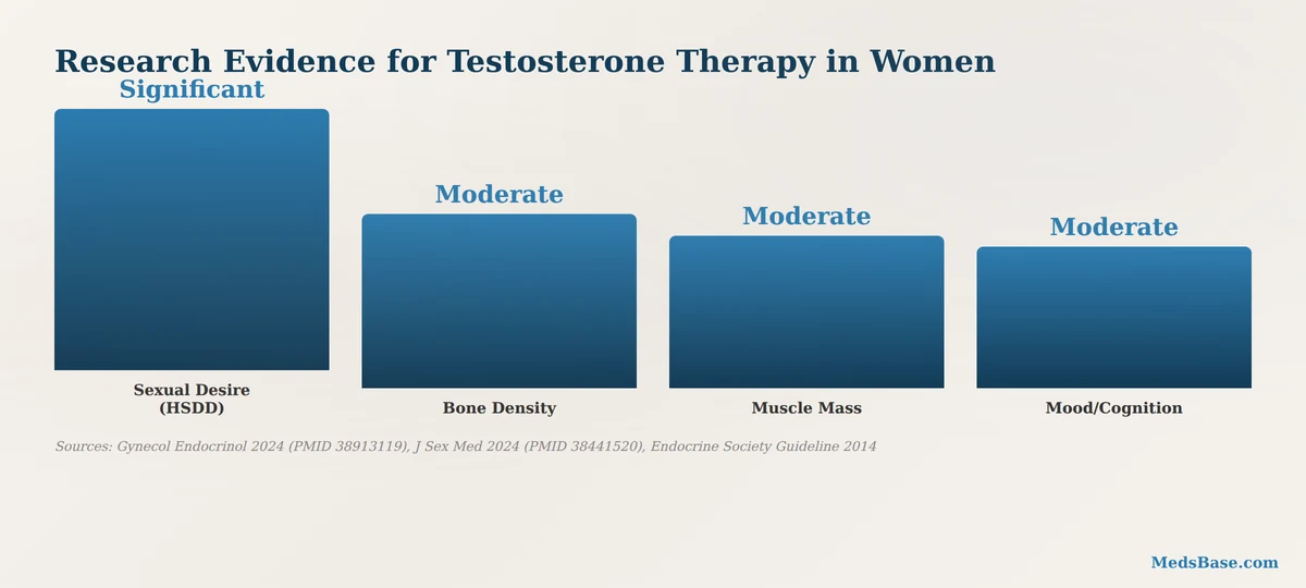 Research evidence for testosterone therapy for women — systematic review data