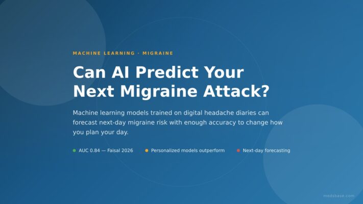 AI predicts migraine risk machine learning forecast next-day headache prediction model