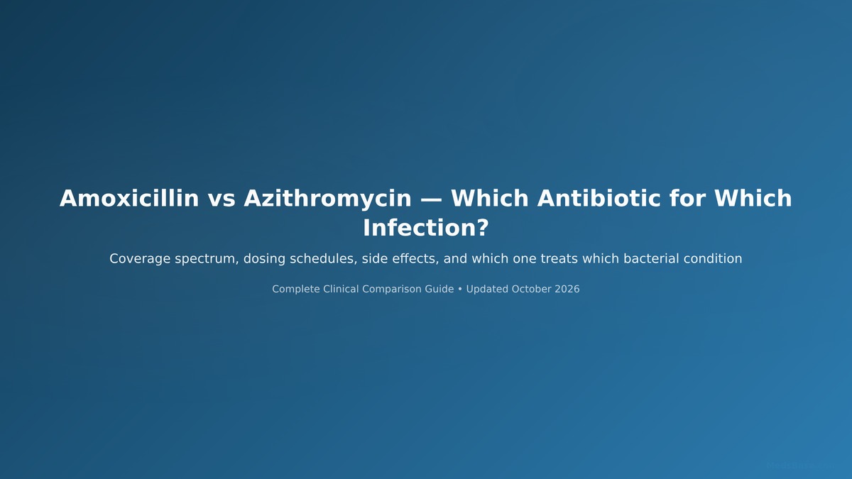 amoxicillin vs azithromycin for bacterial infections comparison guide