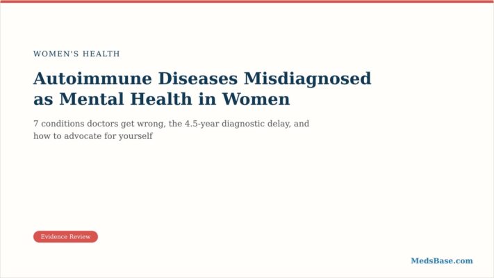 Autoimmune diseases misdiagnosed as mental health in women