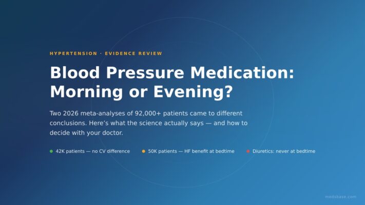 blood pressure medication morning vs evening dosing timing clock concept