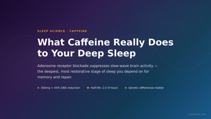caffeine deep sleep quality EEG brain waves slow-wave sleep disruption