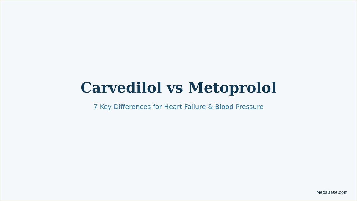 carvedilol vs metoprolol research overview