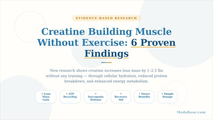 Creatine building muscle without exercise — 6 proven findings from recent research