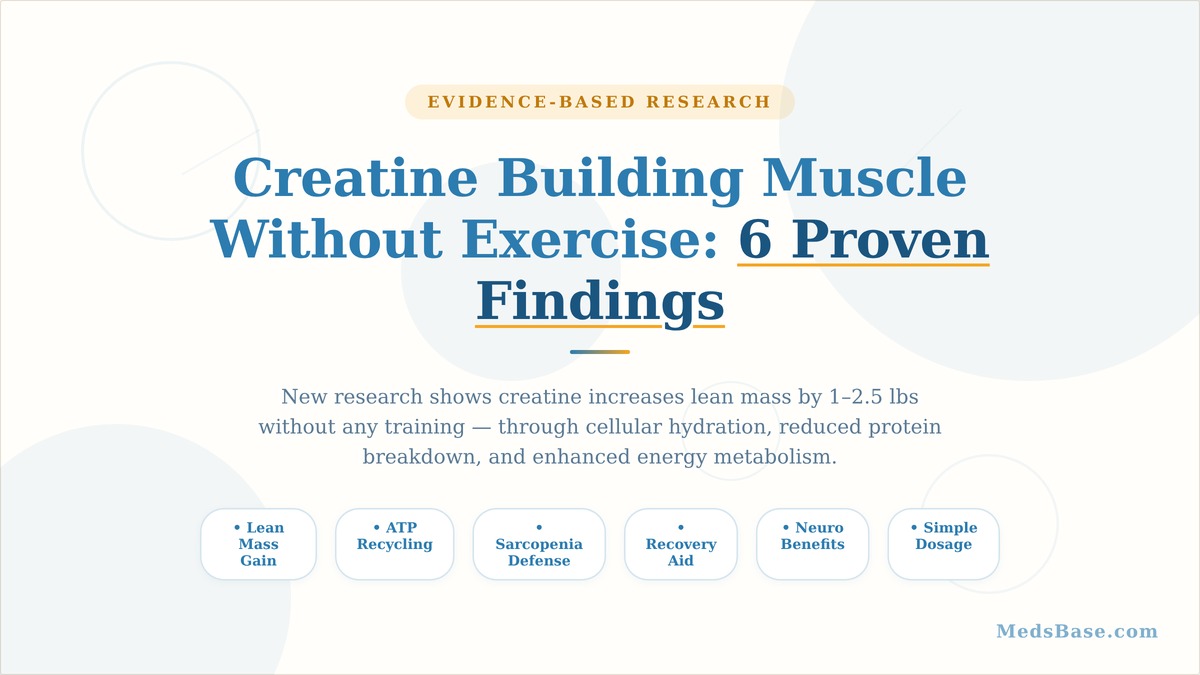 Creatine building muscle without exercise — 6 proven findings from recent research