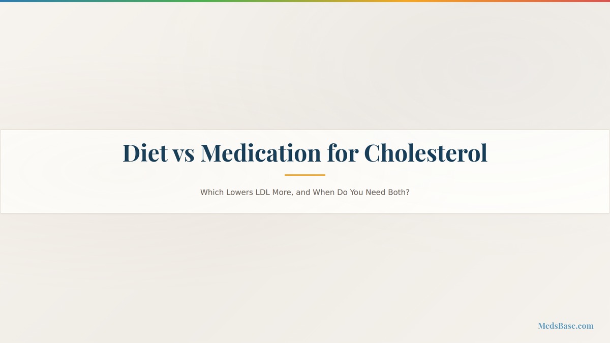 Diet vs medication for cholesterol food plate compared with statin pills