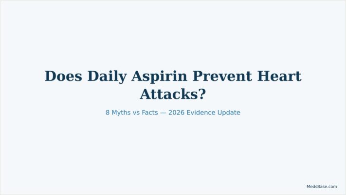 does daily aspirin prevent heart attacks research overview