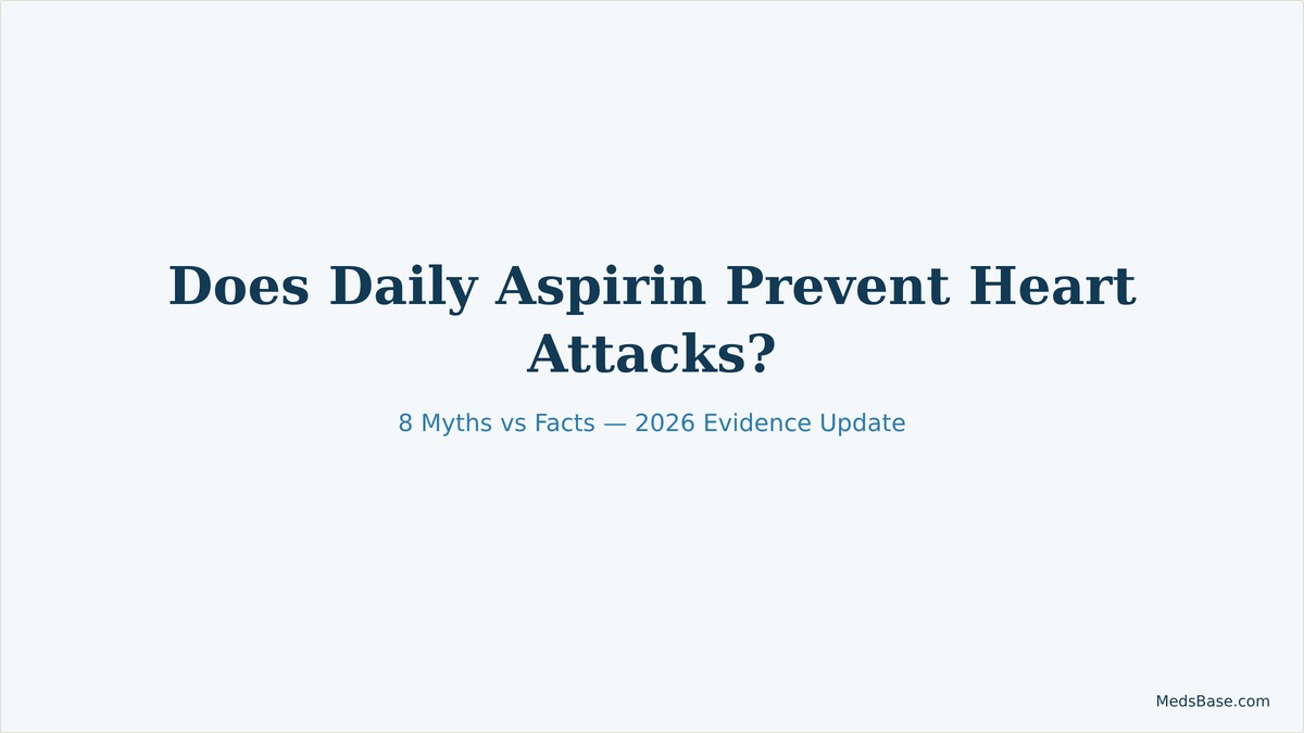 does daily aspirin prevent heart attacks research overview