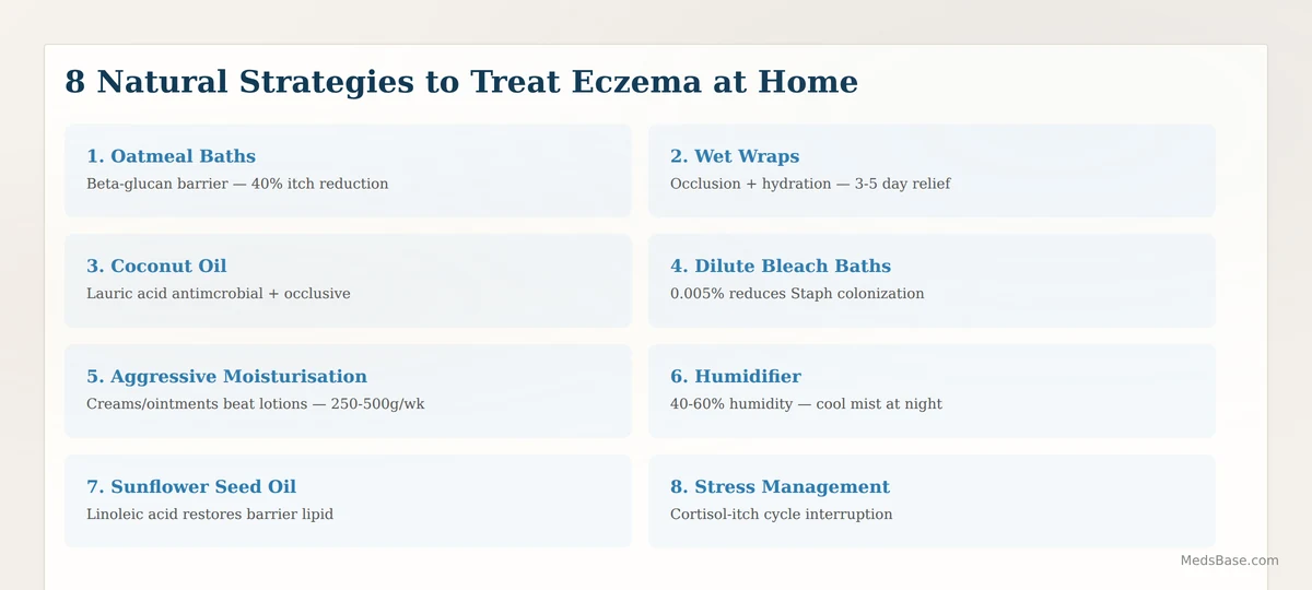 eight natural home remedies for treating eczema
