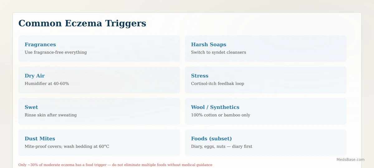 common eczema triggers and how to avoid them