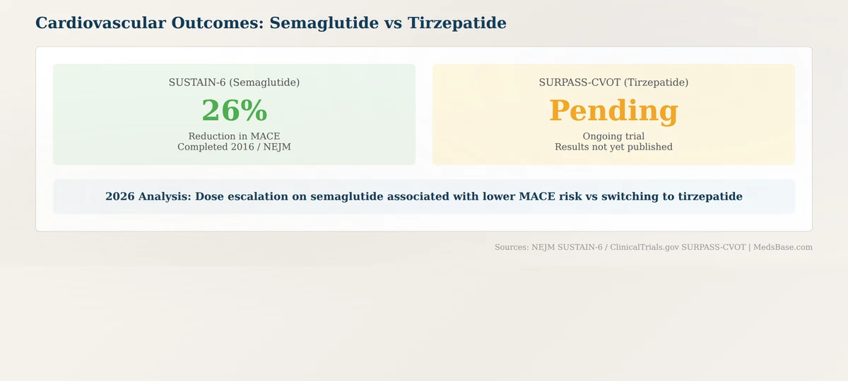 cardiovascular outcomes comparison semaglutide vs tirzepatide heart protection