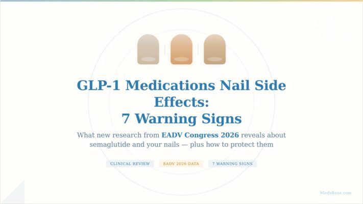 GLP-1 medications nail side effects — 7 warning signs illustration