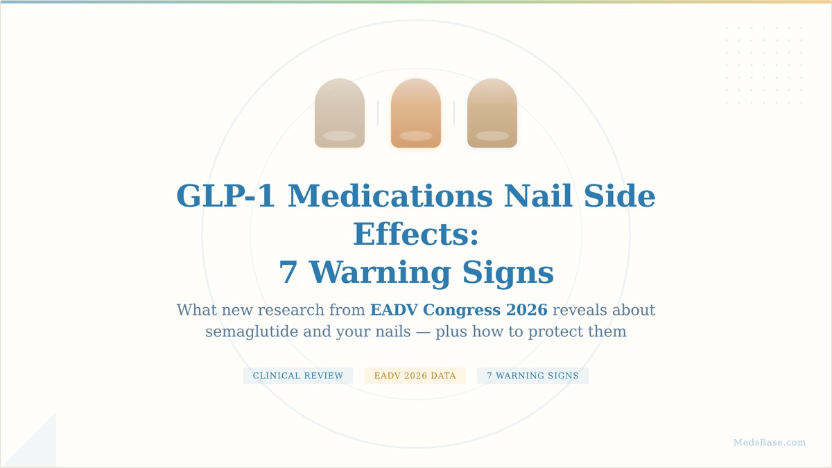 GLP-1 medications nail side effects — 7 warning signs illustration