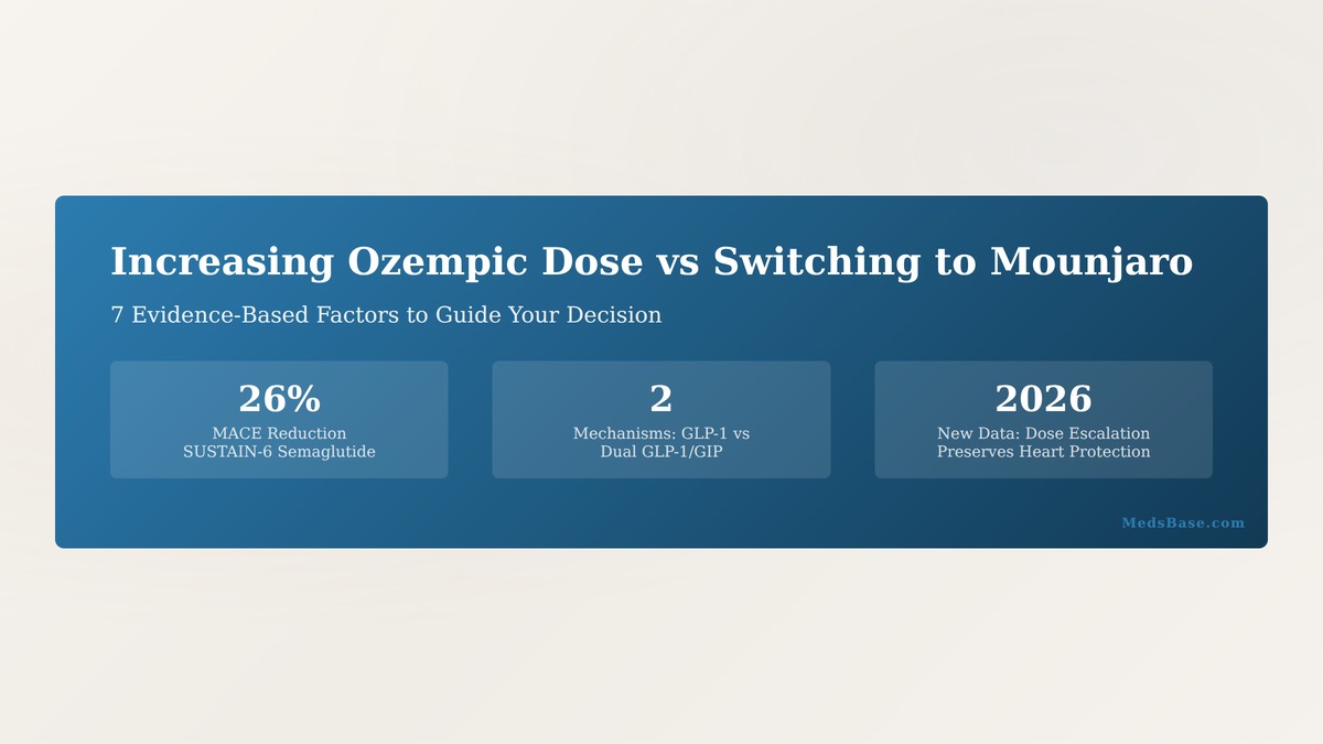 increasing Ozempic dose vs switching to Mounjaro decision guide