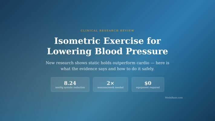 Isometric exercise for lowering blood pressure — clinical review with key evidence statistics