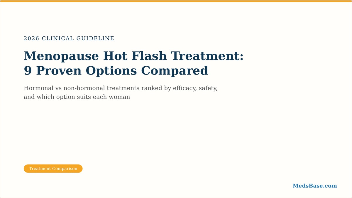 Menopause hot flash treatment hormonal vs non-hormonal options compared