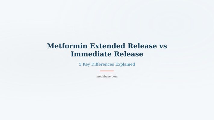 Metformin extended release vs immediate release comparison side effects and dosing guide