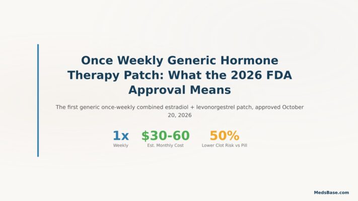 once weekly generic hormone therapy patch FDA approval 2026 benefits and comparison