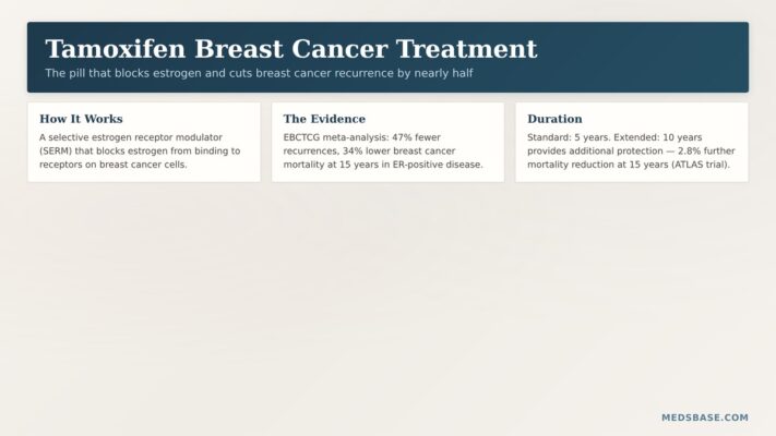 tamoxifen breast cancer treatment estrogen receptor blocker recurrence prevention explained