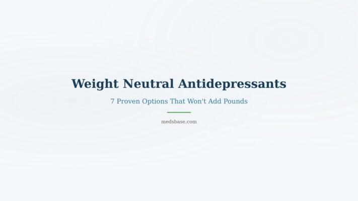 Weight neutral antidepressants comparison guide that don't cause weight gain